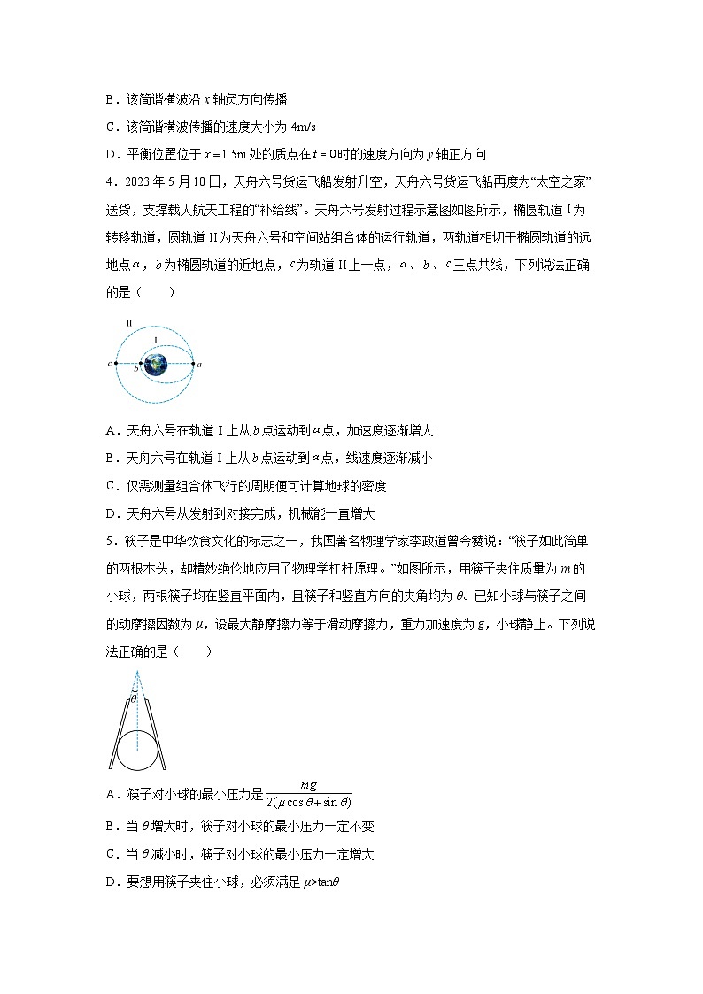 2025届广东省肇庆市高三下学期二模冲刺练习物理试卷（解析版）第2页
