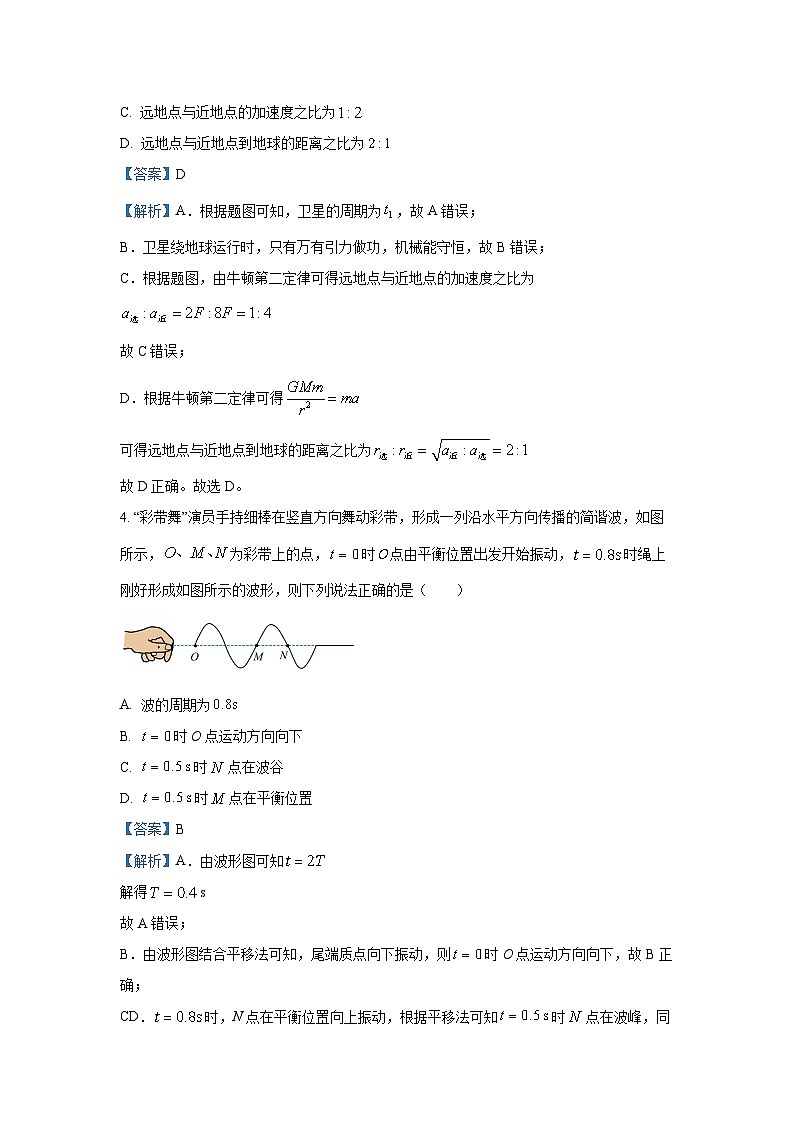 2025届广东省江门市高三下学期一模物理试卷（解析版）第3页