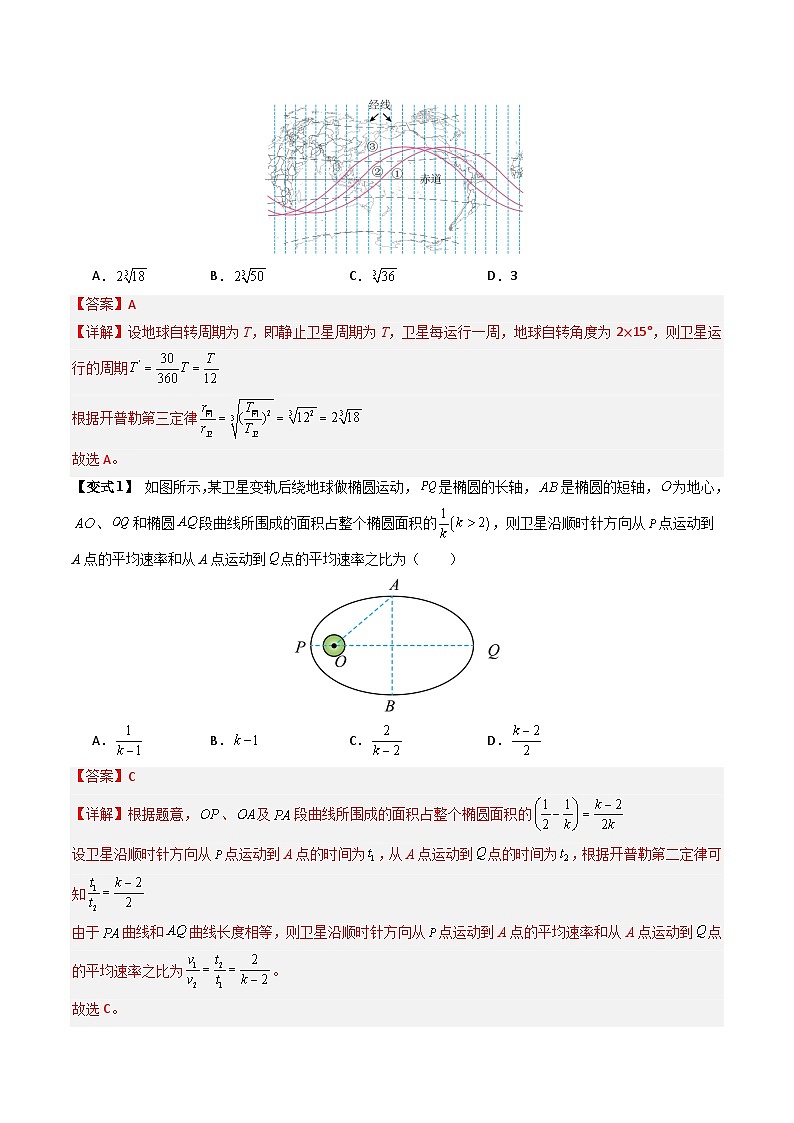 备战2025年高考物理（山东专用）抢分秘籍05天体中的五大常考问题和三大定律的应用（六大题型）（教师版）第3页