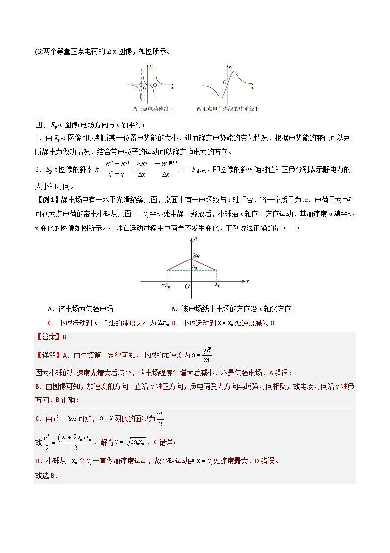 备战2025年高考物理（新高考专用）抢分秘籍09电场中的功和能与图像问题（二大题型）（教师版）第3页