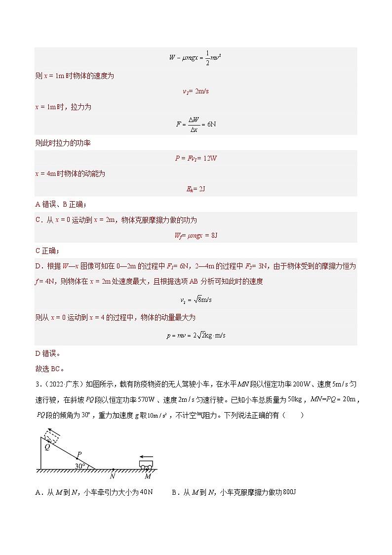 十年高考真题（2014-2023）分项汇编 物理 专题19 功  含解析第3页