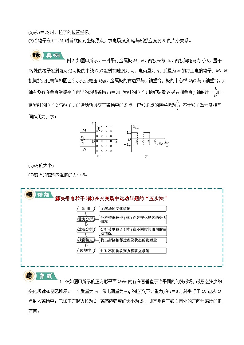 大题09 带电粒子在叠加场、交变场中的运动（原卷版）第2页