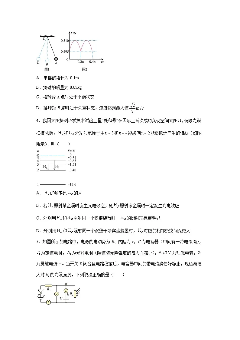 2025届广东省广州市高三下学期练习卷4物理试卷（解析版）第2页
