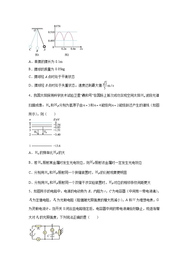 2025届广东省广州市高三下学期练习卷4物理试卷（解析版）第2页