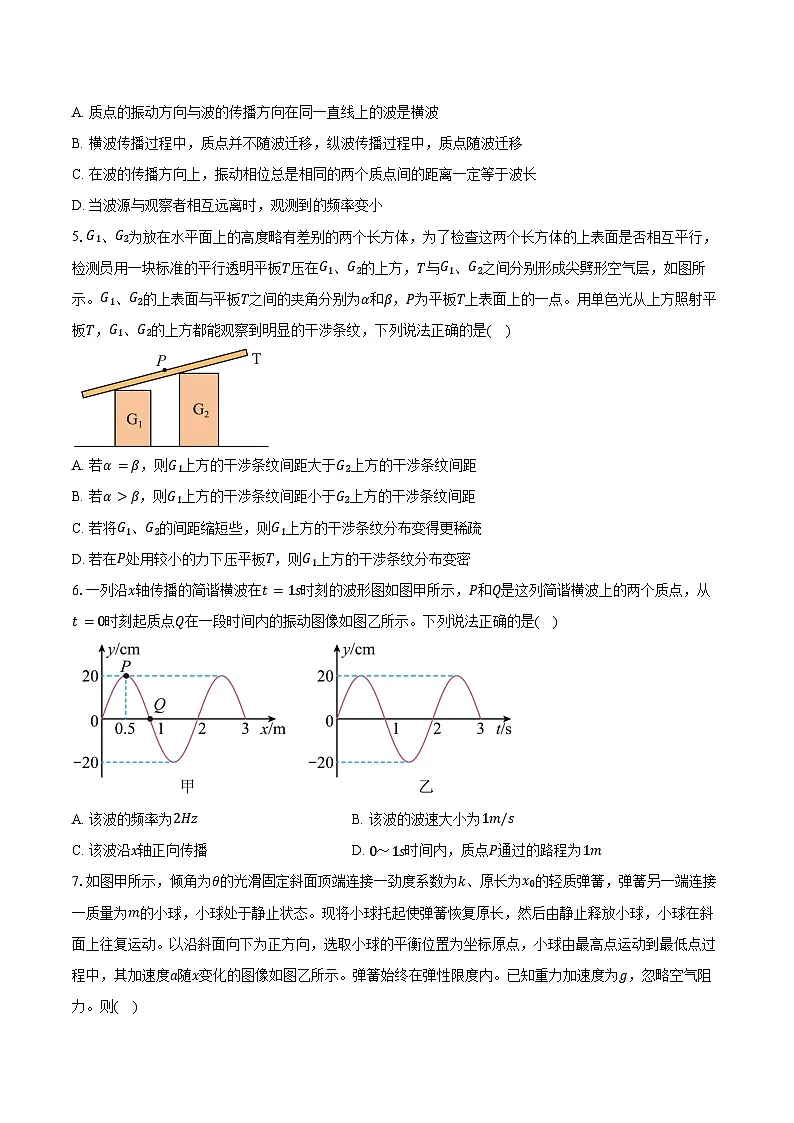 2024-2025学年河南部分名校高二(下)期中考试物理试卷（4月）（含答案）第2页