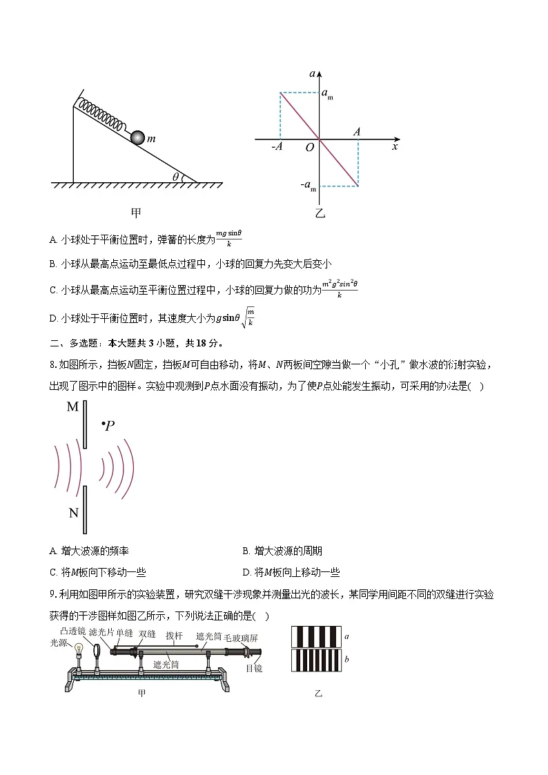 2024-2025学年河南部分名校高二(下)期中考试物理试卷（4月）（含答案）第3页