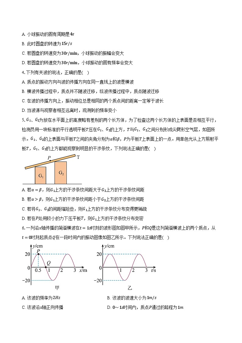 河南部分名校2024-2025学年高二(下)期中考试物理试卷（含解析）第2页