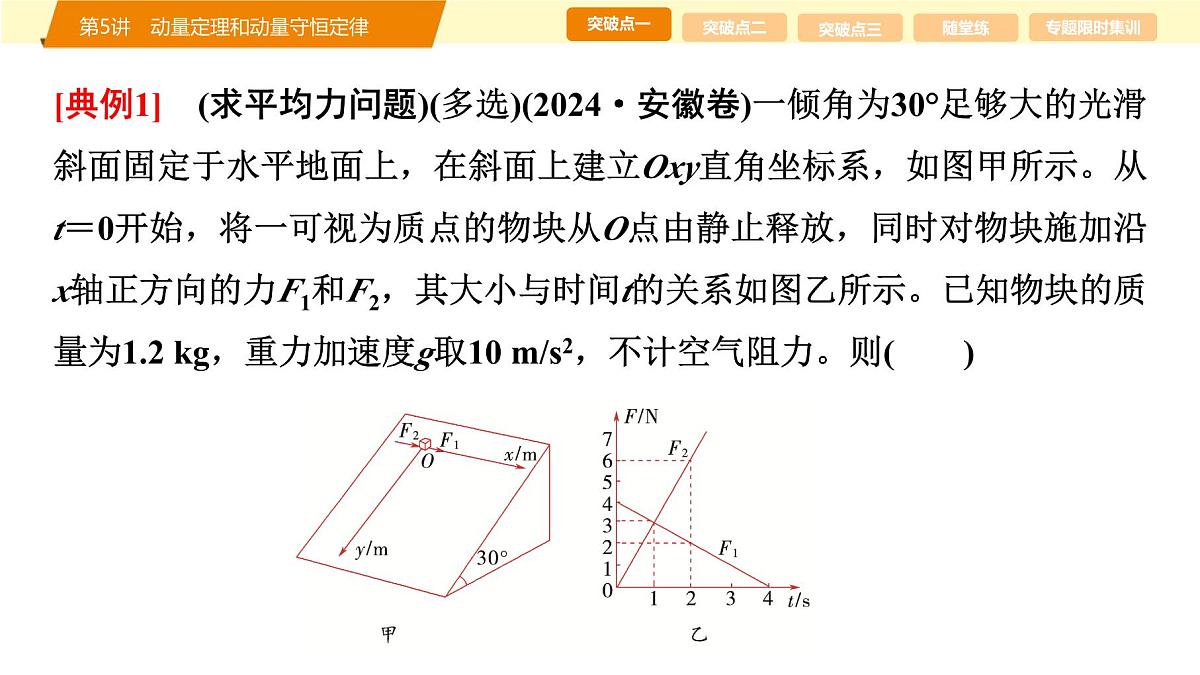 2025年高考物理二轮专题复习课件 06 第一阶段 专题二 第5讲 动量定理和动量守恒定律第6页