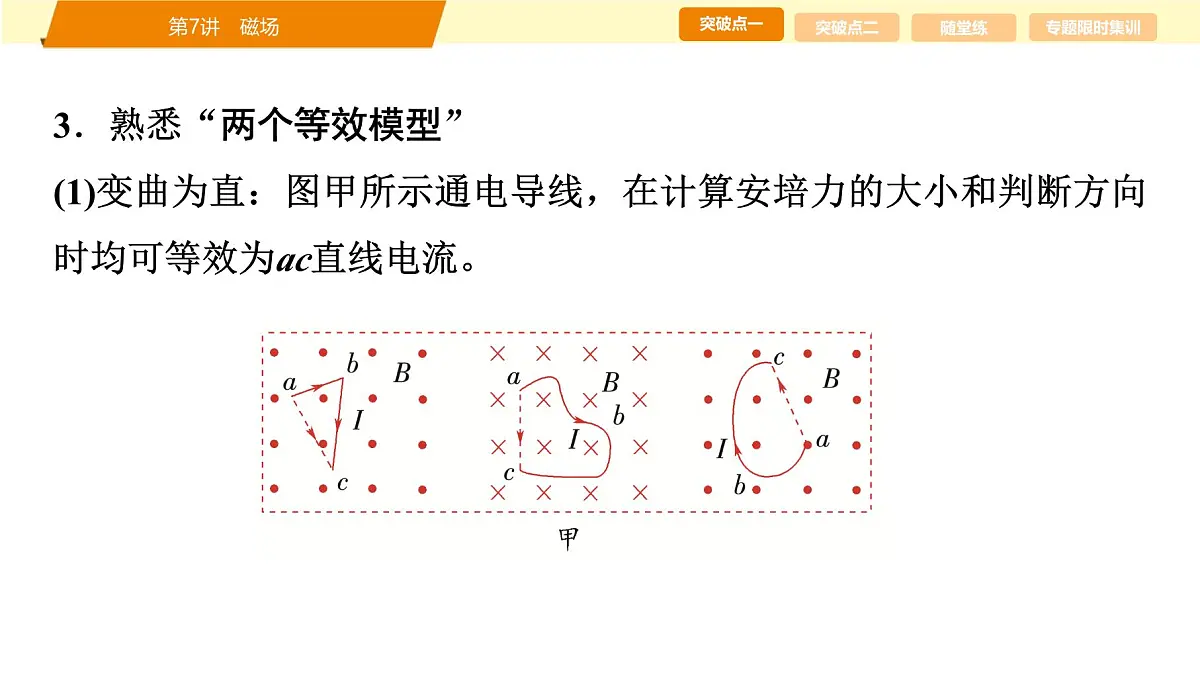 2025年高考物理二轮专题复习课件 10 第一阶段 专题三 第7讲 磁场第6页