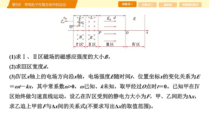 2025年高考物理二轮专题复习课件 11 第一阶段 专题三 第8讲 带电粒子在复合场中的运动第7页