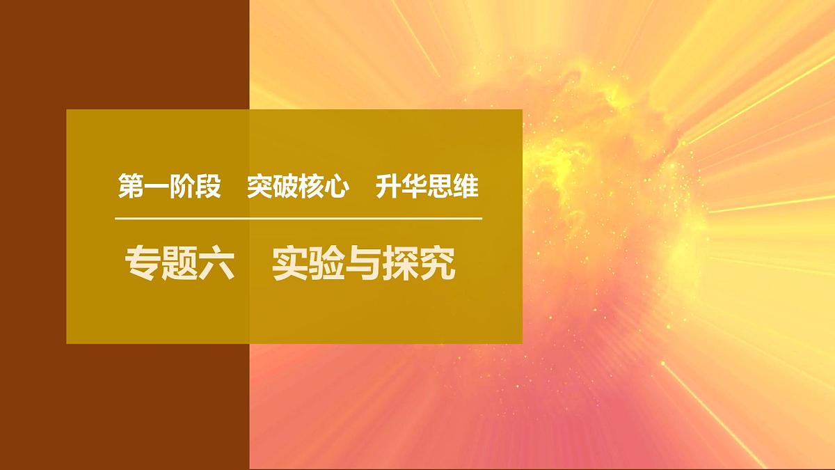 2025年高考物理二轮专题复习课件 21 第一阶段 专题六 第15讲 力学实验第1页