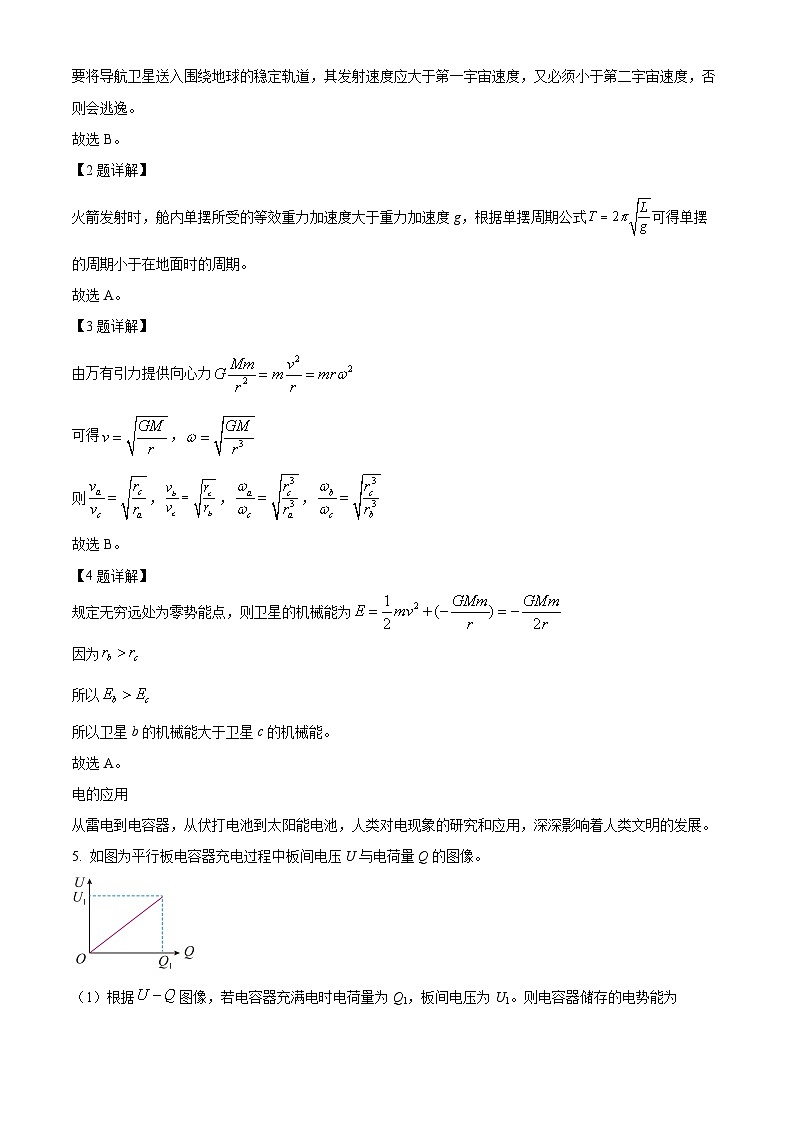 2025届上海松江区高三下学期二模物理试卷 Word版含解析第2页