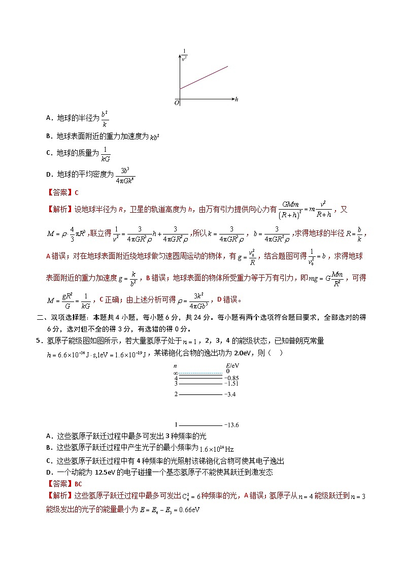 2025年高考第三次模拟考试卷：物理（福建卷）（解析版）第3页