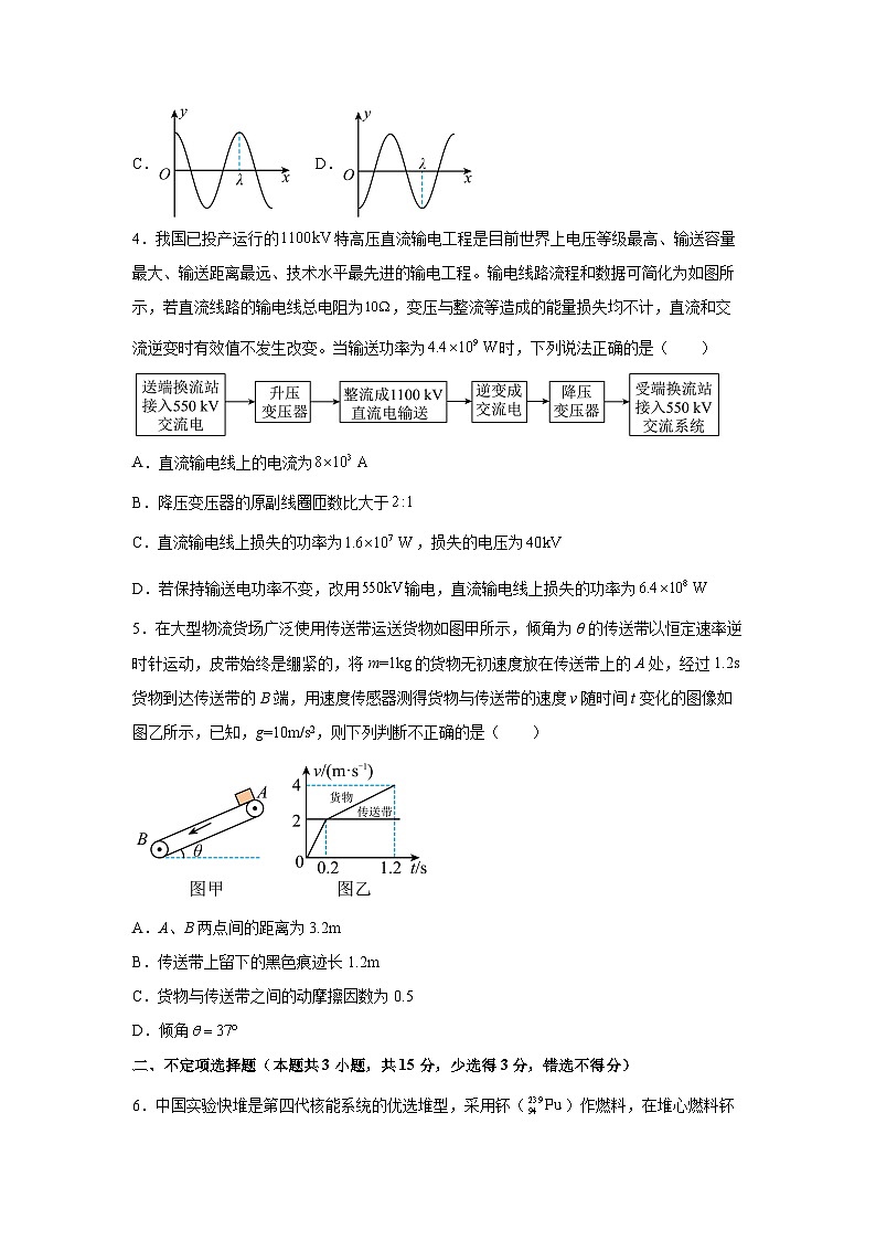 2025届天津市普通高中学业水平等级性考试模拟（三）物理试题第2页