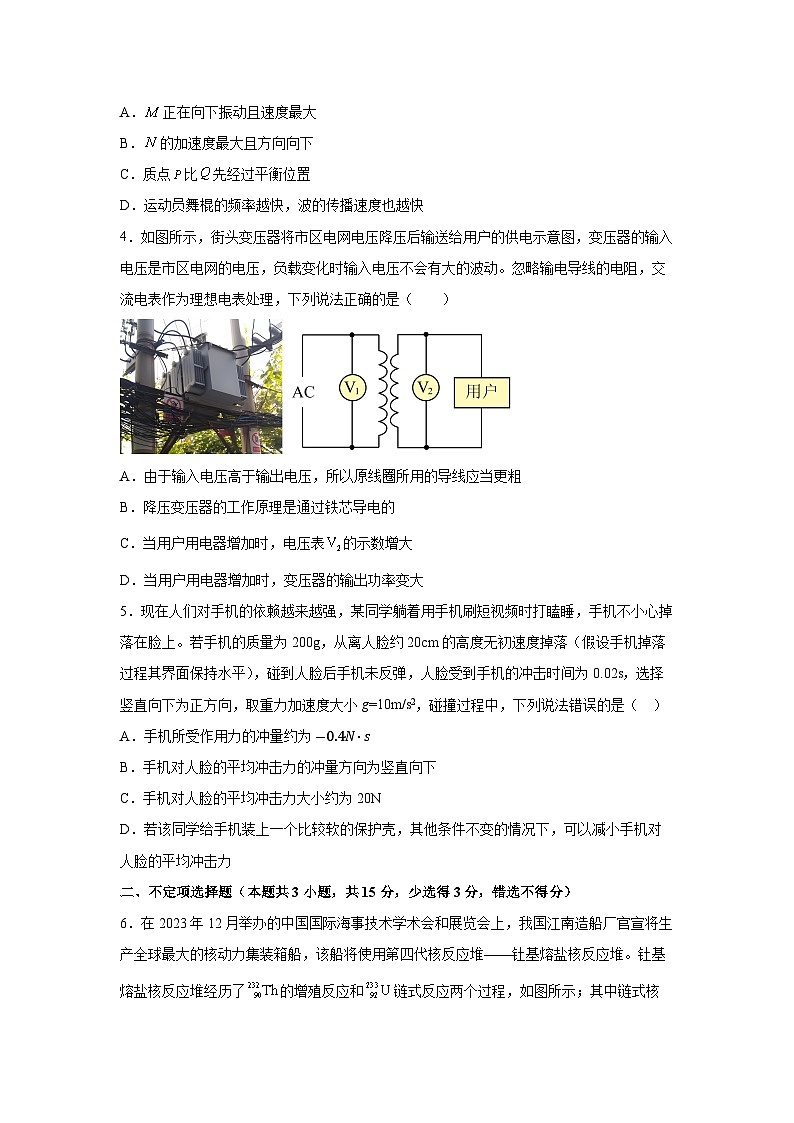 2025届天津市普通高中学业水平等级性考试模拟（六）物理试题第2页