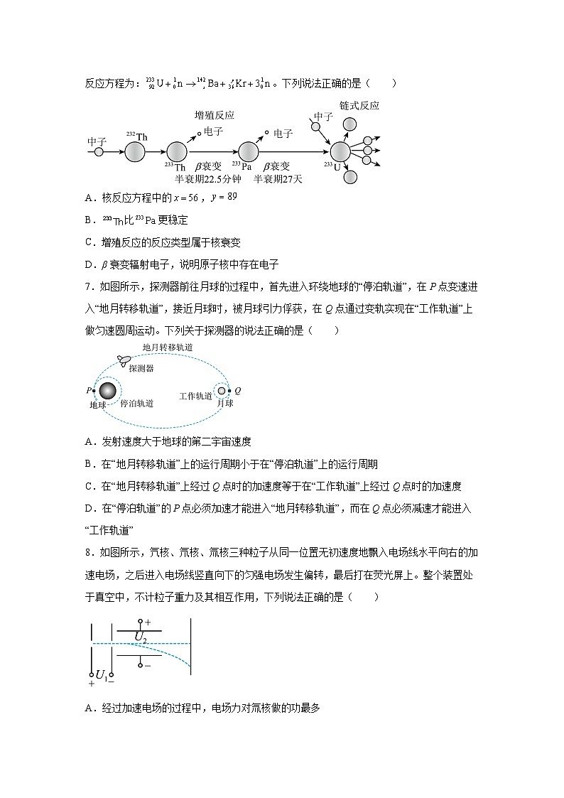 2025届天津市普通高中学业水平等级性考试模拟（六）物理试题第3页