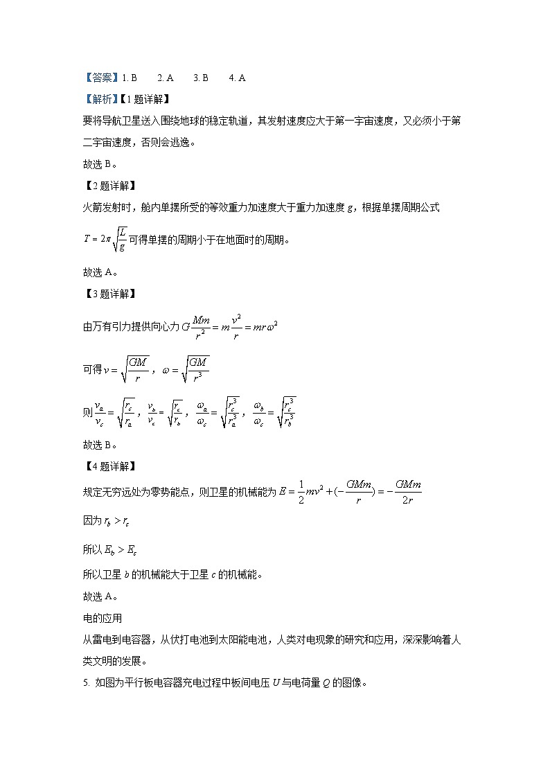 2025届上海松江区高三下学期二模物理试卷（解析版）第2页