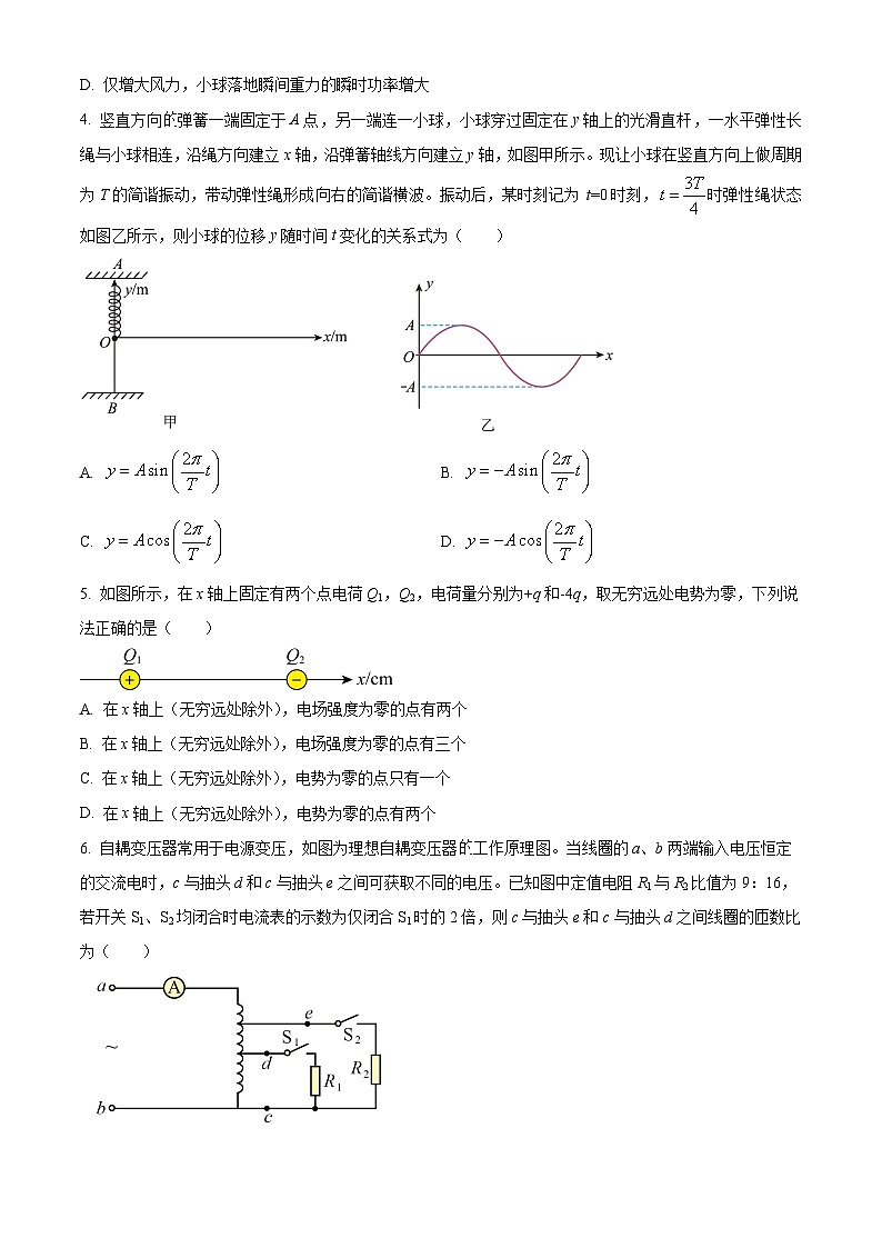 2025届广西桂林市高三下学期高考第一次跨市联合模拟考试物理试卷（高考模拟）第2页