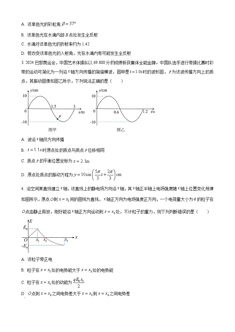 2025届江西省鹰潭市高三下学期第二次模拟考试物理试卷（高考模拟）第2页