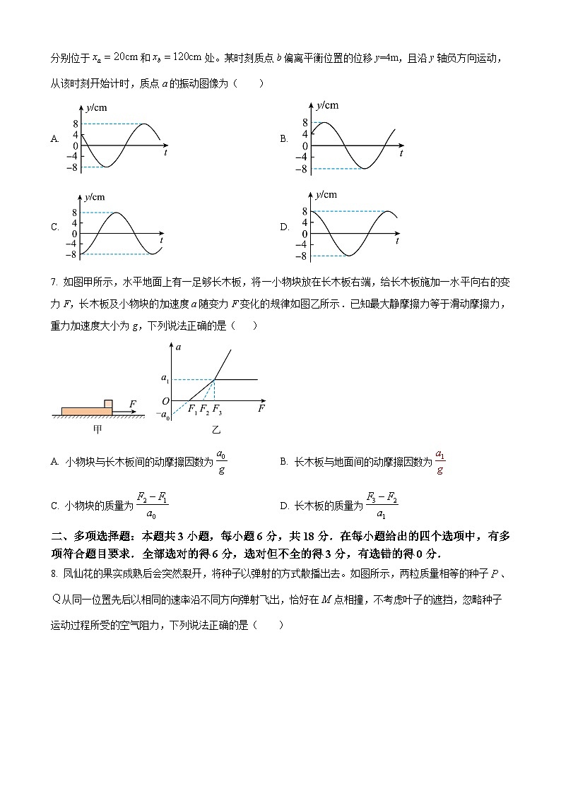 2025届陕西省安康市高三下学期三模物理试题（原卷版+解析版）（高考模拟）第3页