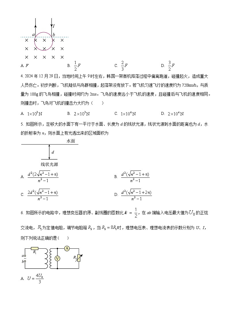 2025届四川省达州市高级中学校高三下学期模拟预测物理试题（高考模拟）第2页