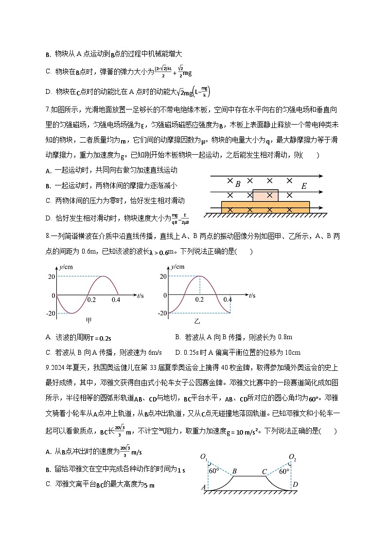 云南省楚雄彝族自治州2024-2025学年高三上学期期末考试物理检测试题（附答案）第3页