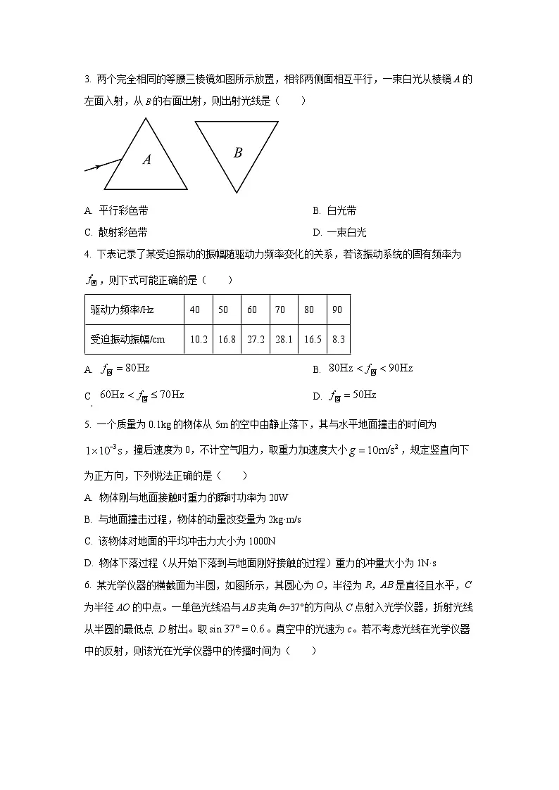 陕西省西安市长安区2023-2024学年高二下学期3月月考物理试卷第2页