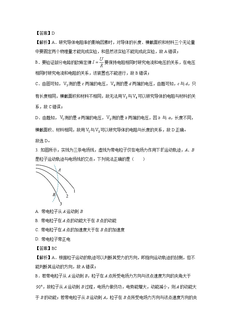 湖南省娄底市部分普通高中2024-2025学年高二上学期1月期末物理试题（解析版）第2页
