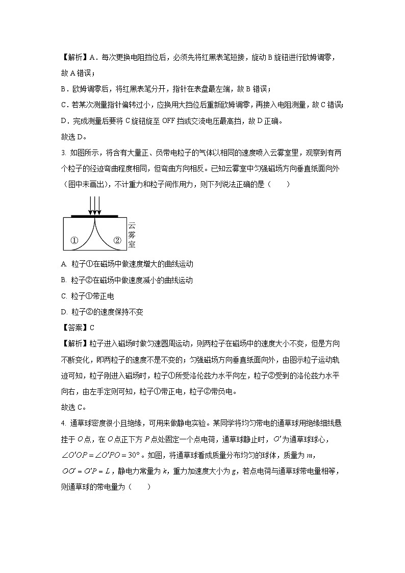 四川省2024-2025学年高二上学期12月学情检查（联考）物理试题（解析版）第2页
