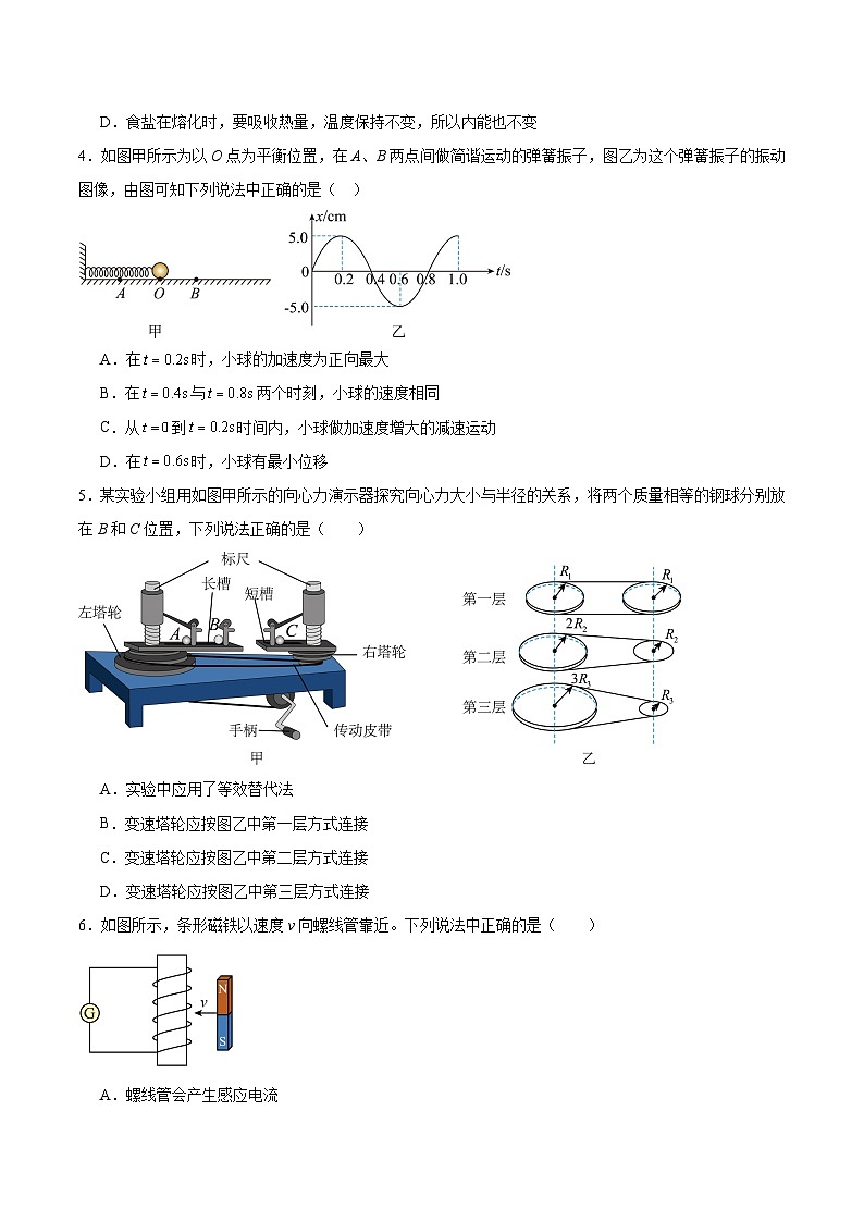 江苏省射阳中学2025届高三下学期模拟测试5物理试卷第2页