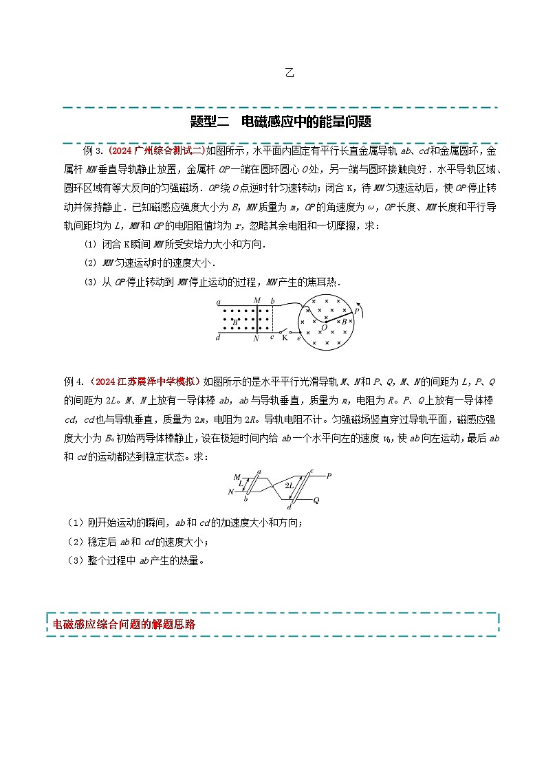冲刺2025年高考物理大题突破（新高考通用）大题10电磁感应综合问题（原卷版）第3页