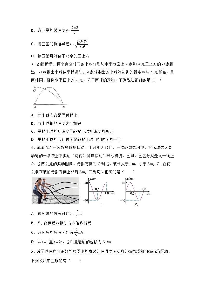 湖南省2025届普通高中学业水平选择性考试模拟冲刺（十）物理试卷（解析版）第2页
