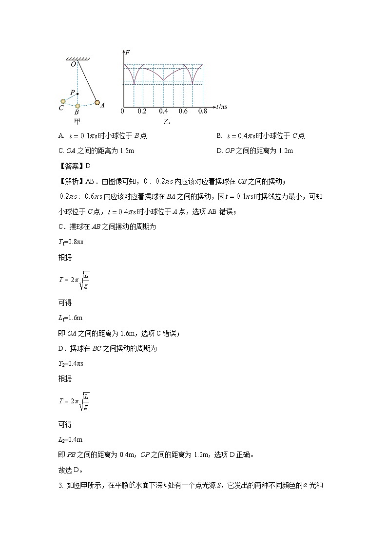 湖北省随州市部分高中2024-2025学年高二下学期3月月考 (1)物理试卷（解析版）第3页