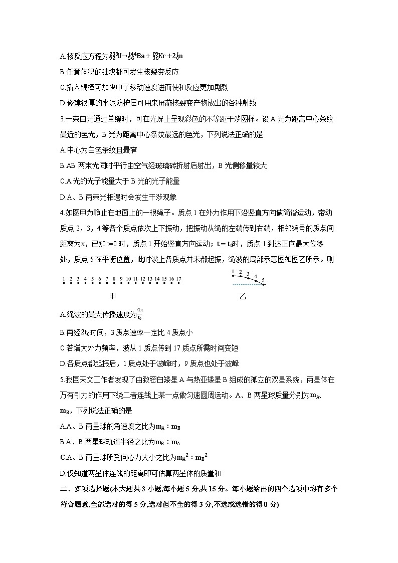 2025年天津市普通高中毕业生学业水平等级性考试模拟物理试卷第2页