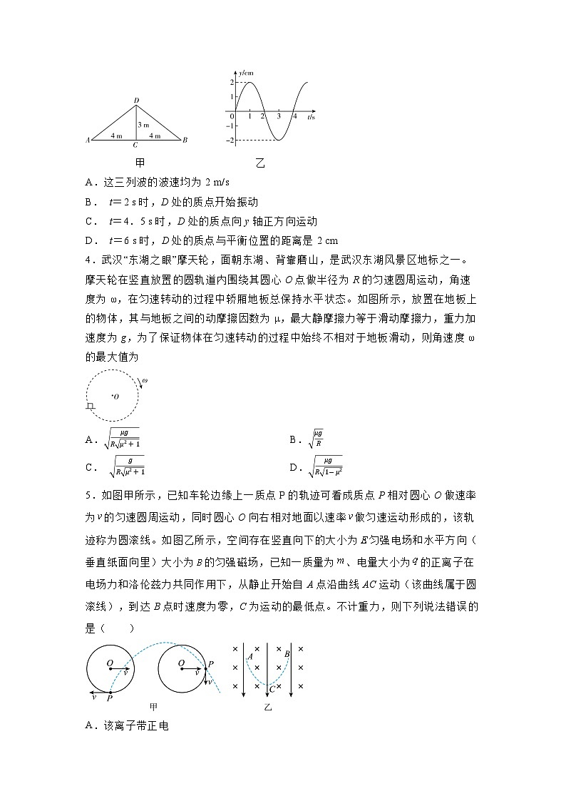 2025届湖南省普通高中高三下学期学业水平选择性考试模拟冲刺（六）物理试卷（解析版）第2页
