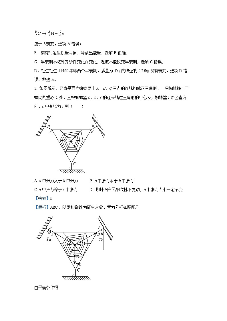 2025届东北地区高三下学期3月高考名师联席命制（信息卷）物理试卷（解析版）第2页