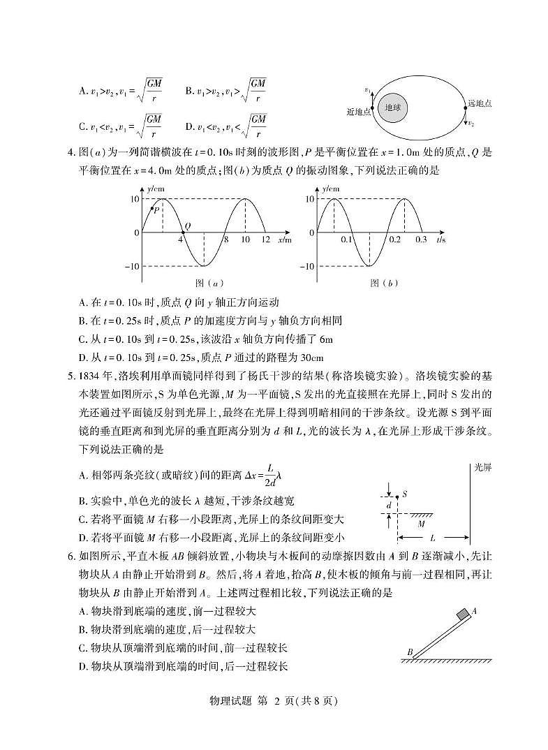 2025届山东省临沂市高三下学期学业水平等级模拟物理试卷（高考模拟）第2页