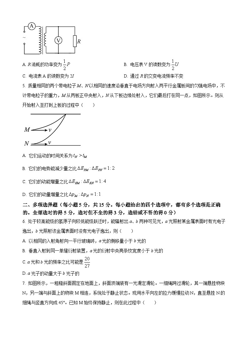 2025届天津市河北区高三下学期二模考试物理试题（原卷版+解析版）（高考模拟）第2页