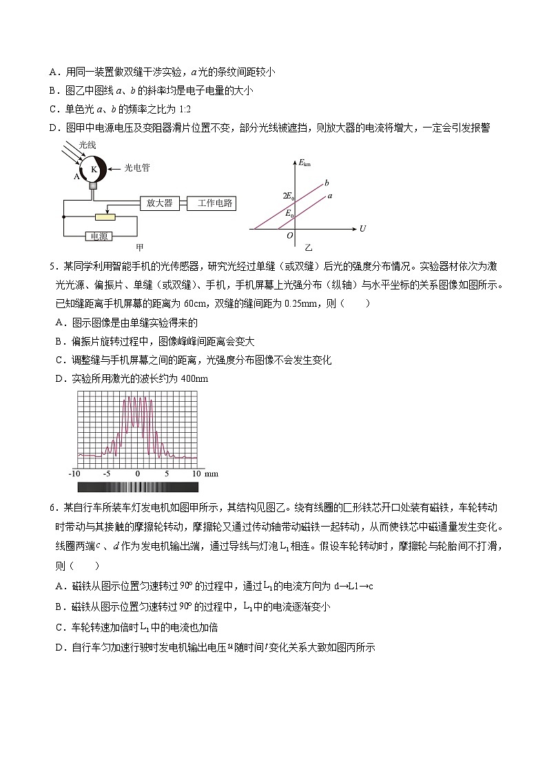 2025年高考押题预测卷：物理（江苏卷03）（考试版）第2页