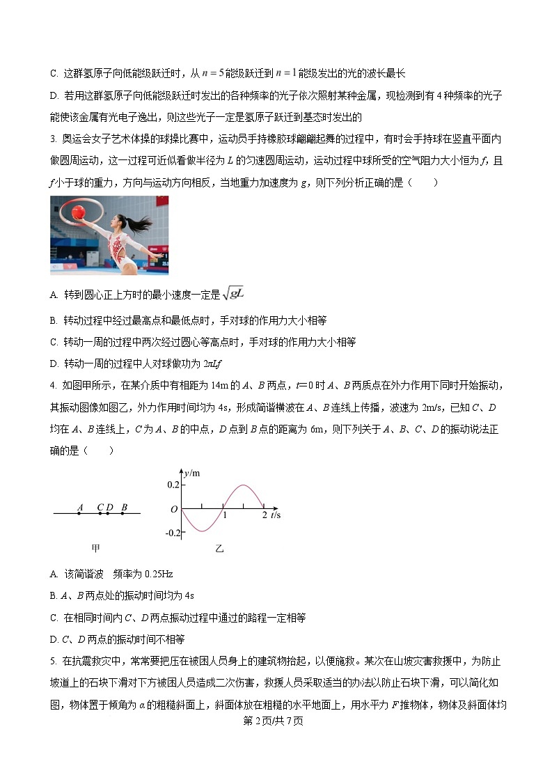 2025届安徽省“皖南八校”高三下学期三模物理试卷（原卷版）第2页