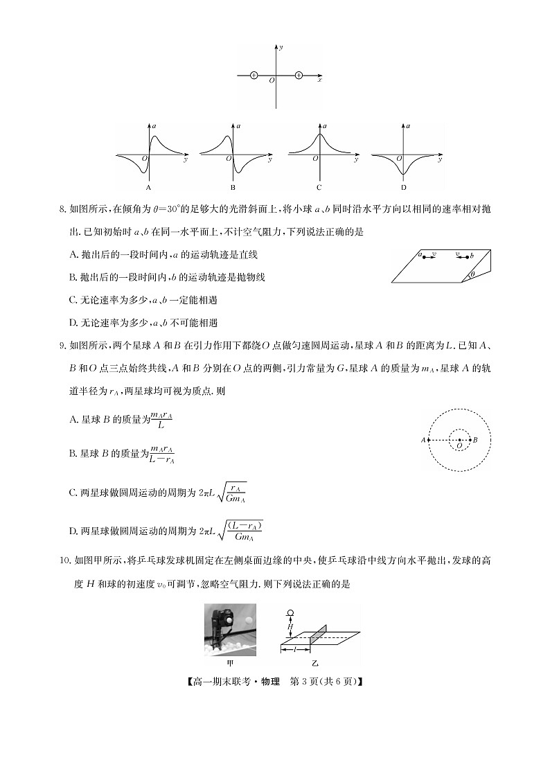 江西省南昌市等5地2022-2023学年高一下学期期末考试物理试题（含答案）第3页