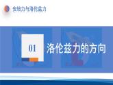 人教版高中物理选择性必修二 1-2磁场对运动电荷的力课件