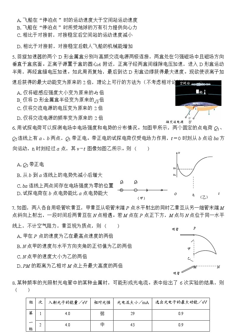 黑龙江省哈尔滨市第六中学2025届高三下学期四模试题  物理  Word版含答案第3页
