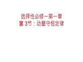 物理人教版（2019）选择性必修第一册1.3动量守恒定律课件