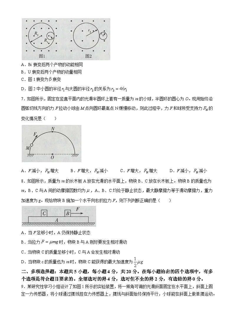 2024届海南省高三学业水平诊断（五）物理试题（含答案）第3页