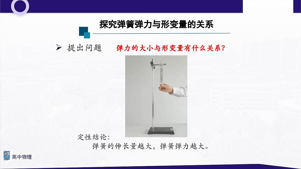 3.1.2实验1 探究弹簧弹力与形变量的关系 课件-高一上学期物理人教版（2019）必修第一册第3页