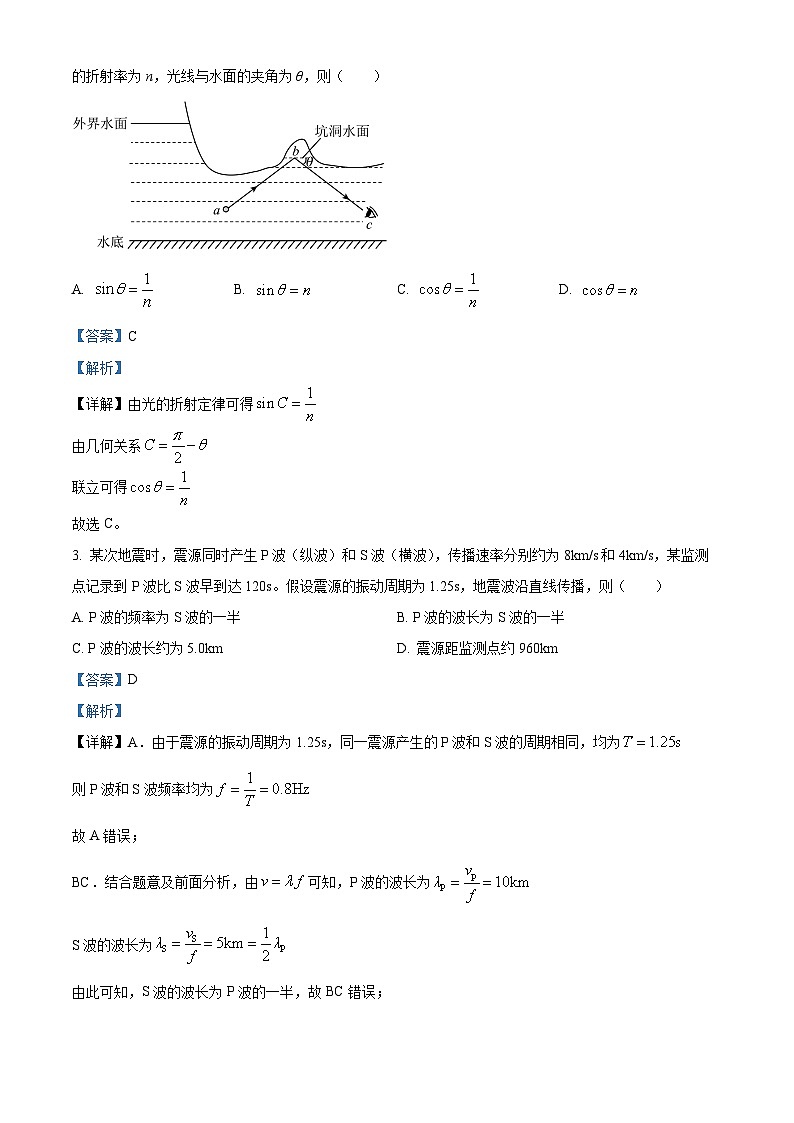 2025届广东省广州市高三下学期一模物理试题  Word版含解析第2页