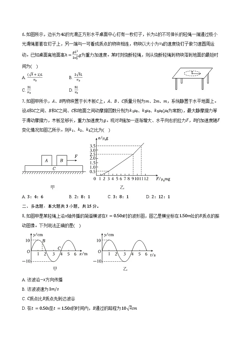 2025年重庆市九龙坡区高考物理二模试卷（含答案）第2页