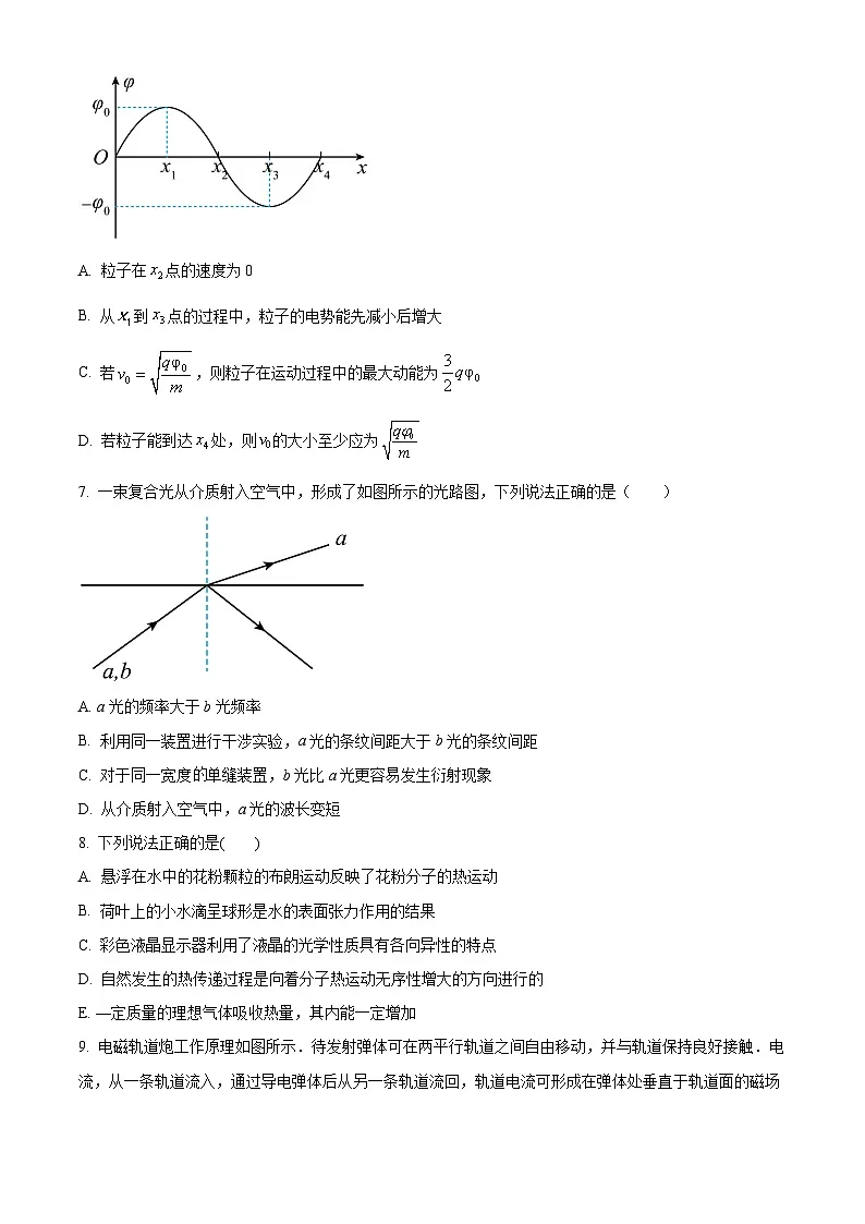 2025届云南省保山市腾冲市第五中学高三下学期二模物理试题（原卷版+解析版）（高考模拟）第3页