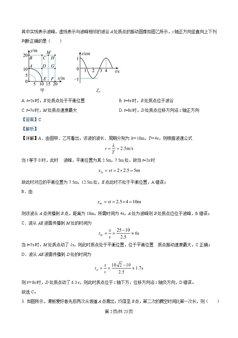 2025届湖南省普通高中高三下学期5月学业水平选择性考试（三模）物理押题卷（八） Word版含解析第2页